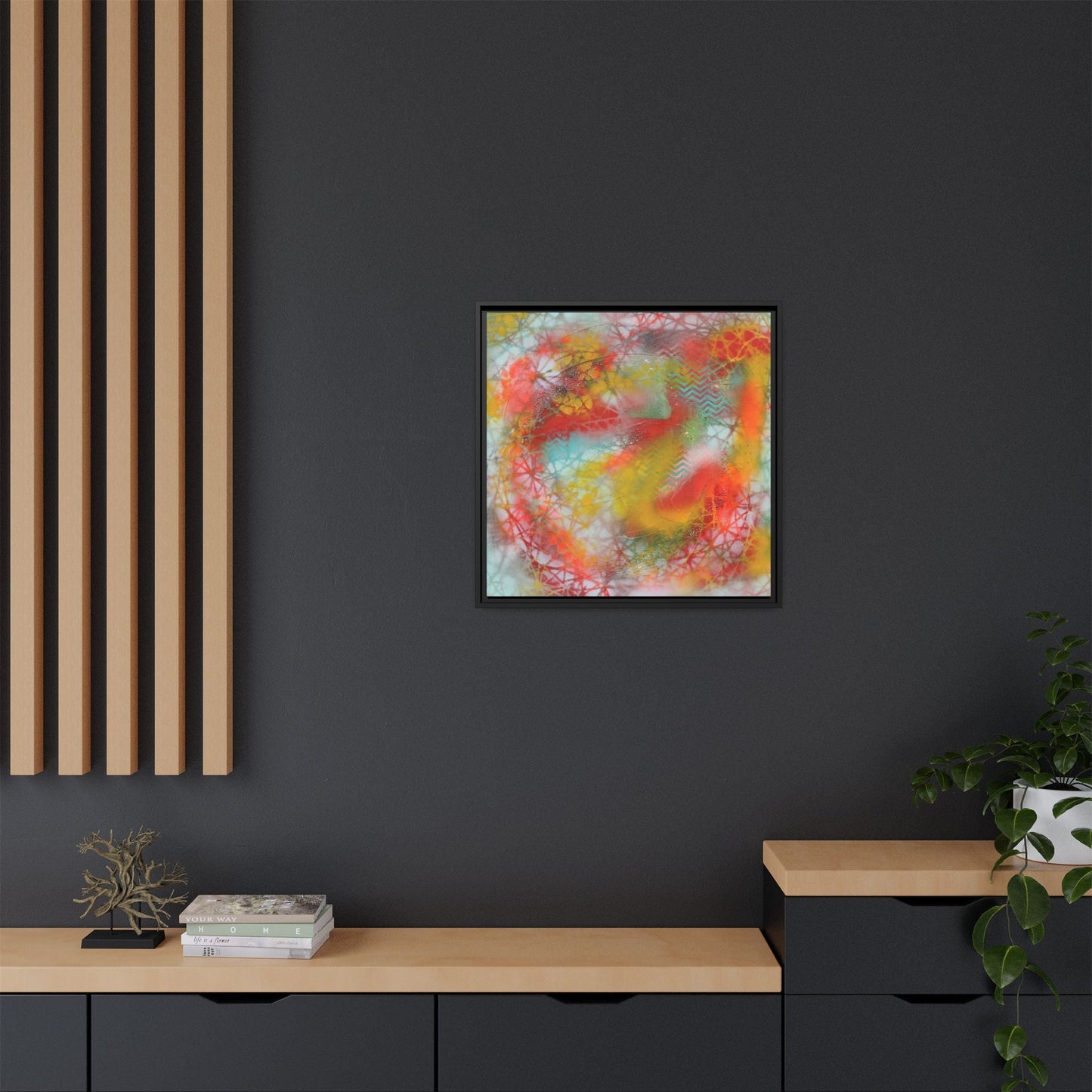 Elevated Waves – Framed Gallery Canvas | Lumae