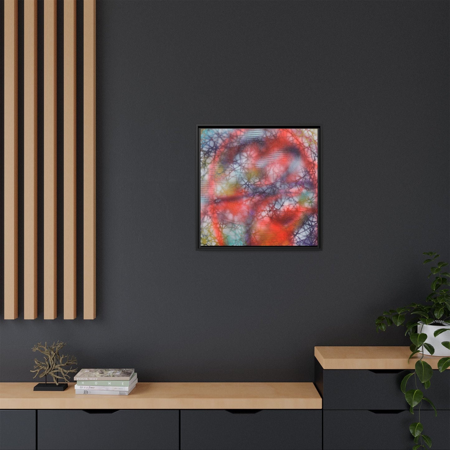 Kaleidoscope Kiss – Framed Gallery Canvas | Lumae
