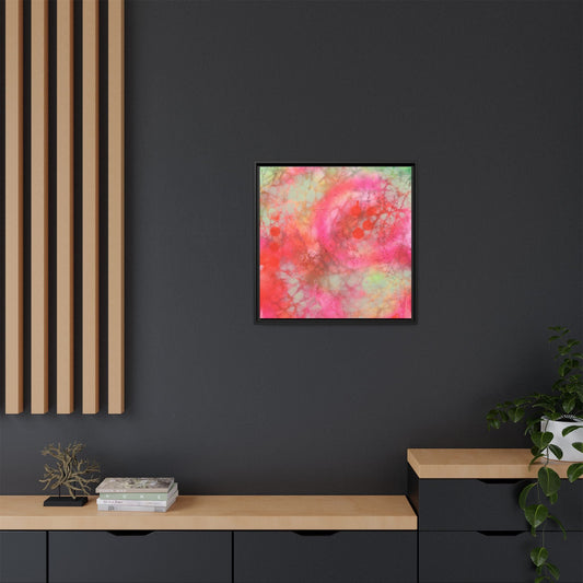 Echoes of Enchantment - Gallery Canvas Wraps, Square Frame  Home Decor, Matte Print, Framed Multi-color Poster, Celestial Artwork