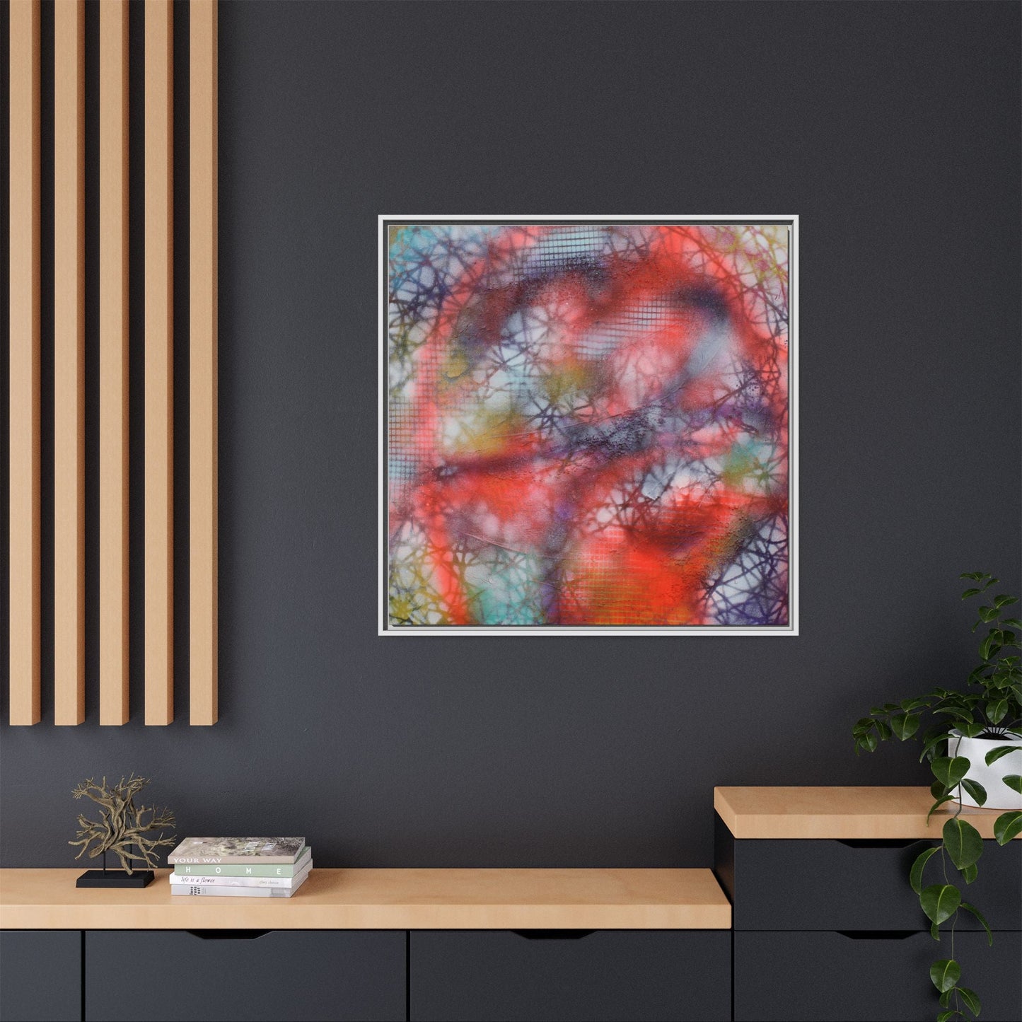 Kaleidoscope Kiss – Framed Gallery Canvas | Lumae