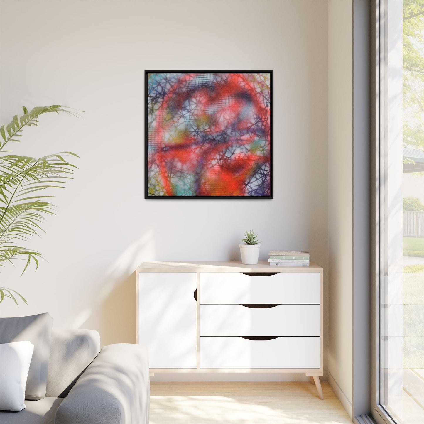 Kaleidoscope Kiss – Framed Gallery Canvas | Lumae