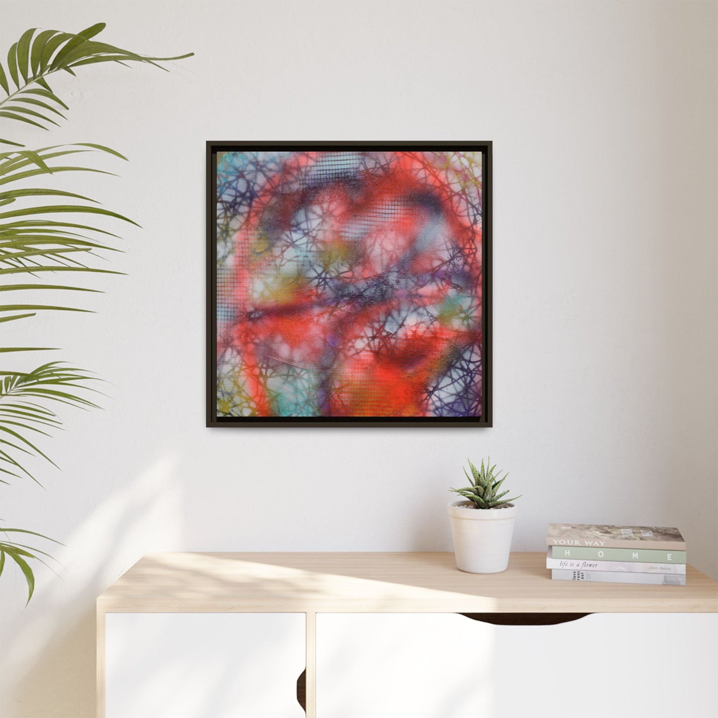 Kaleidoscope Kiss – Framed Gallery Canvas | Lumae
