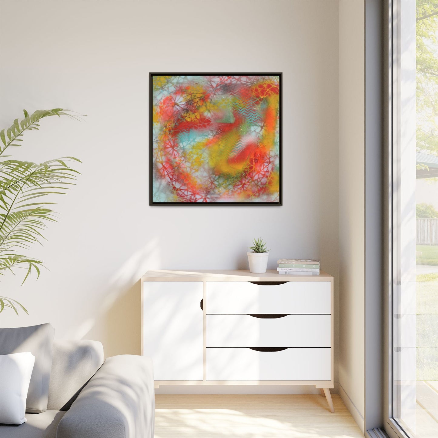 Elevated Waves – Framed Gallery Canvas | Lumae