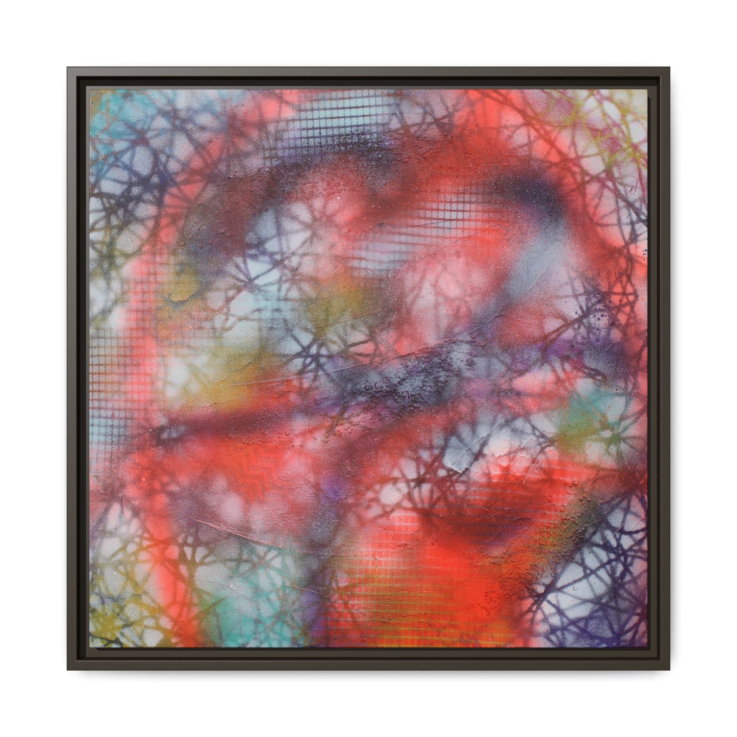 Kaleidoscope Kiss – Framed Gallery Canvas | Lumae