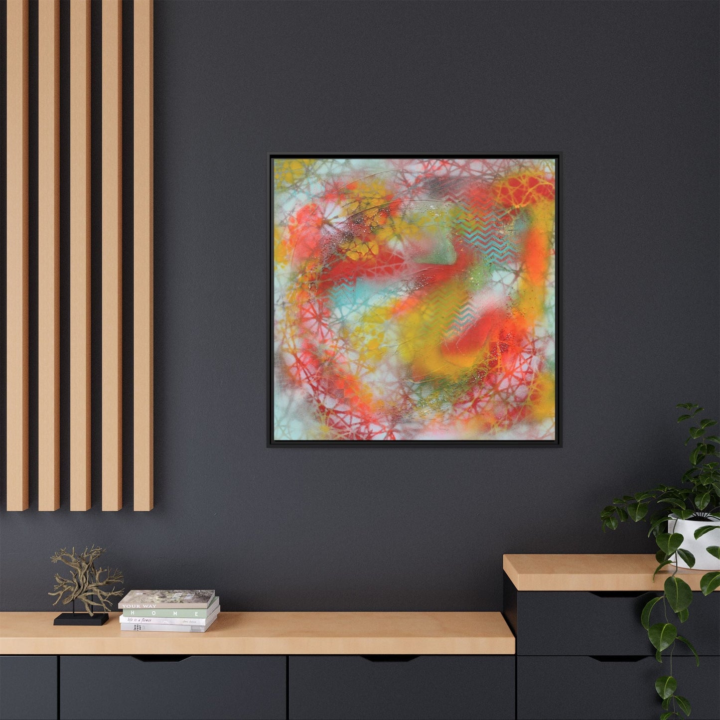 Elevated Waves – Framed Gallery Canvas | Lumae