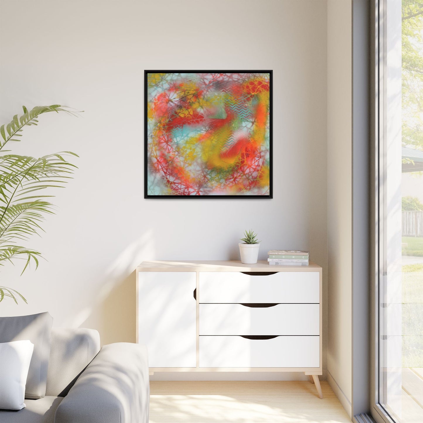 Elevated Waves – Framed Gallery Canvas | Lumae