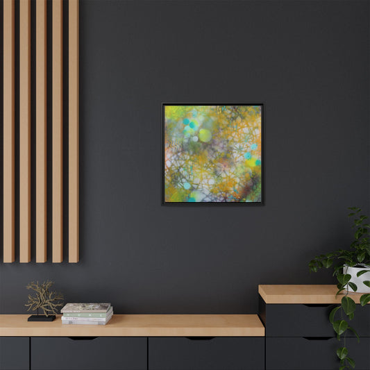 Wanderlust Waves - Gallery Canvas Wraps, Square Frame  Home Decor, Matte Print, Framed Multi-color Poster, Celestial Artwork