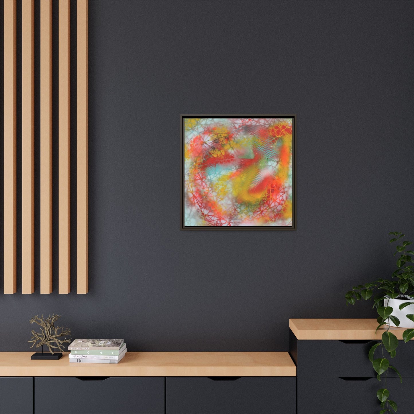 Elevated Waves – Framed Gallery Canvas | Lumae