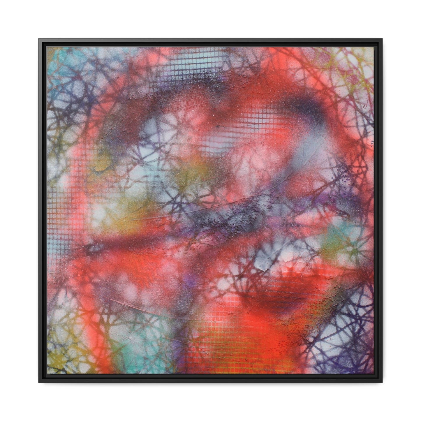 Kaleidoscope Kiss – Framed Gallery Canvas | Lumae