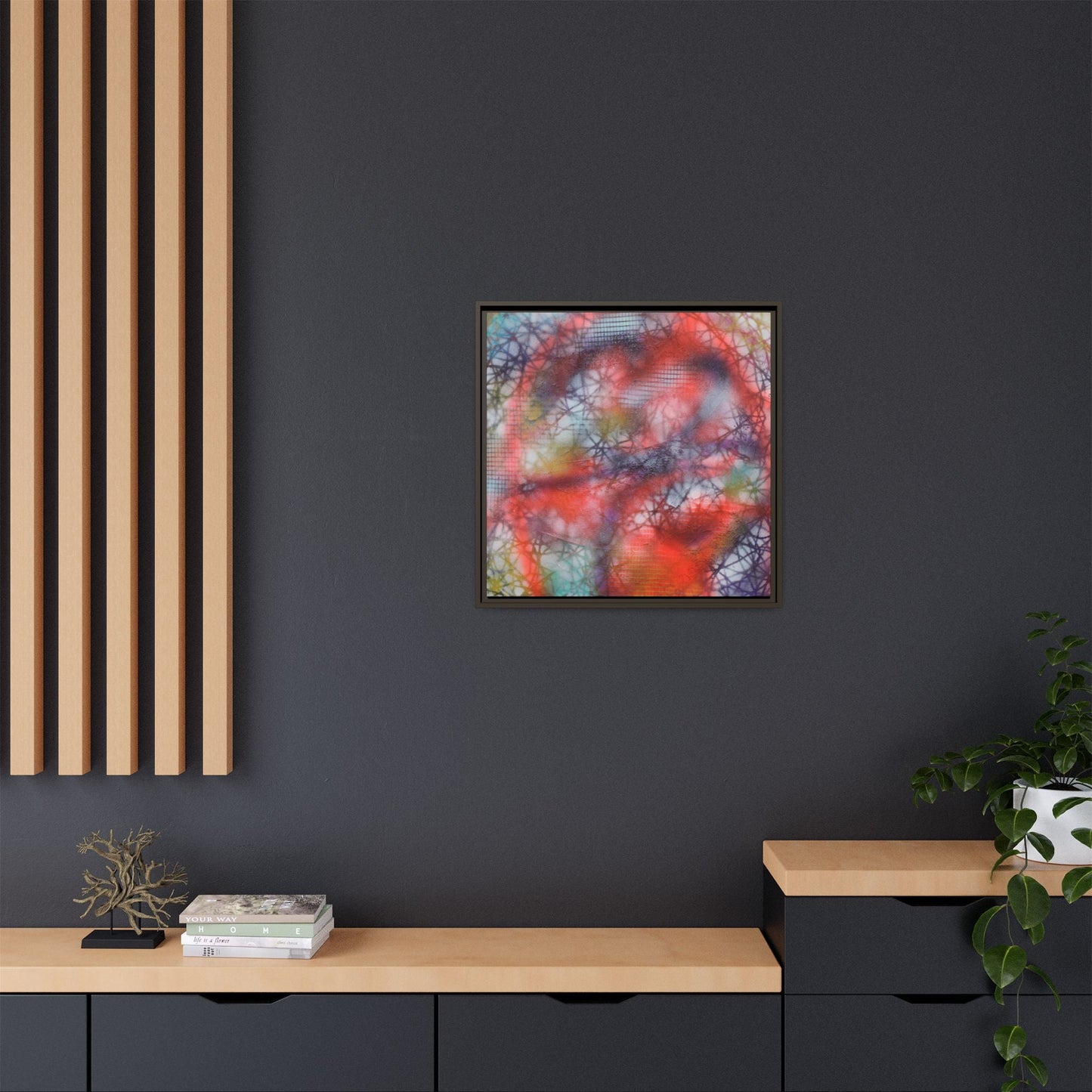 Kaleidoscope Kiss – Framed Gallery Canvas | Lumae