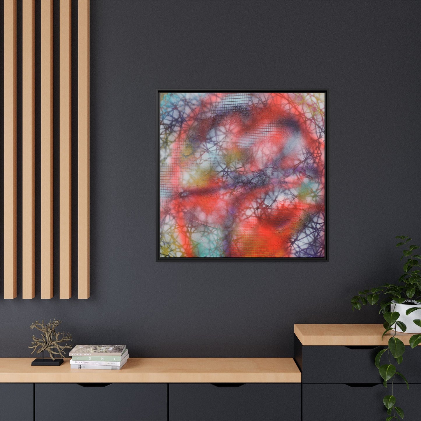 Kaleidoscope Kiss – Framed Gallery Canvas | Lumae