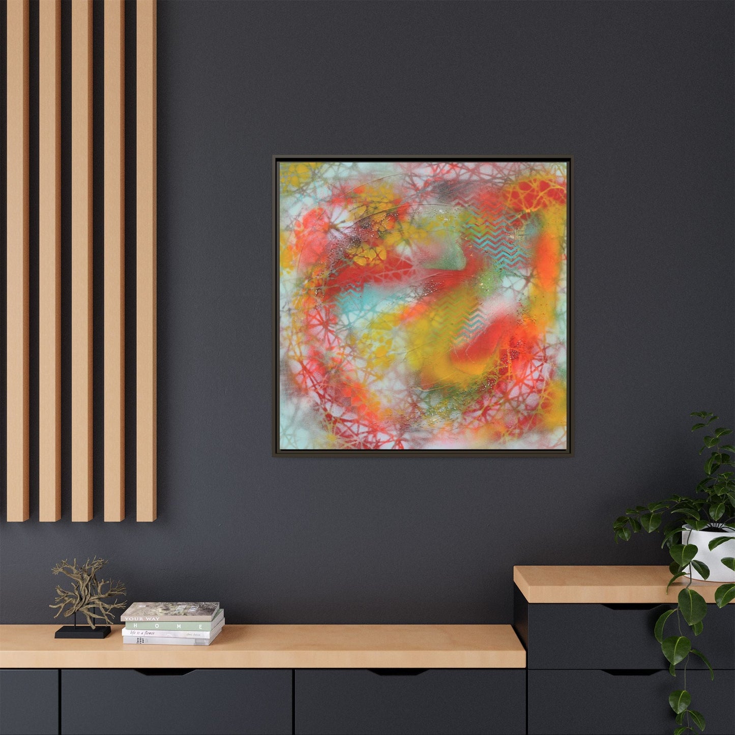 Elevated Waves – Framed Gallery Canvas | Lumae