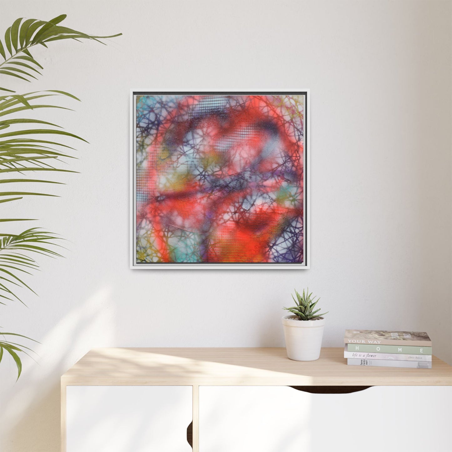 Kaleidoscope Kiss – Framed Gallery Canvas | Lumae