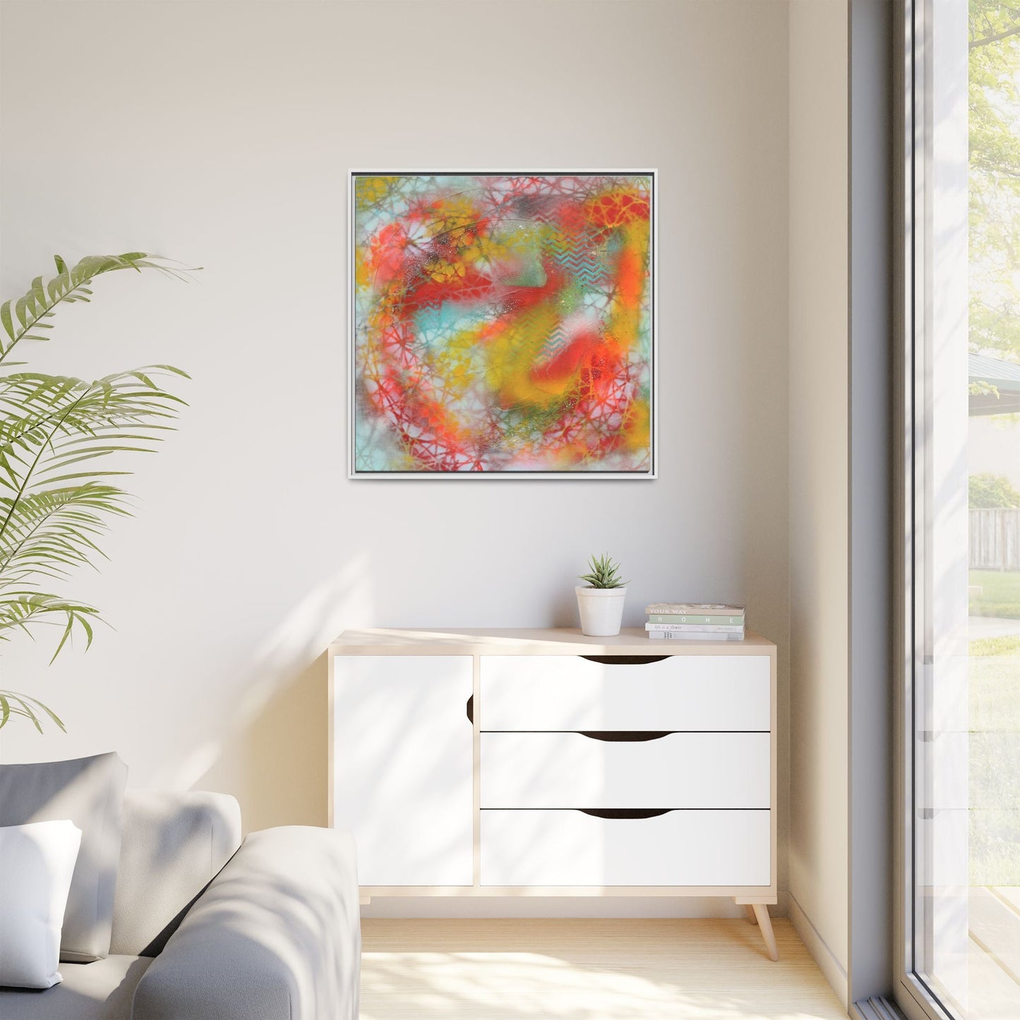 Elevated Waves – Framed Gallery Canvas | Lumae