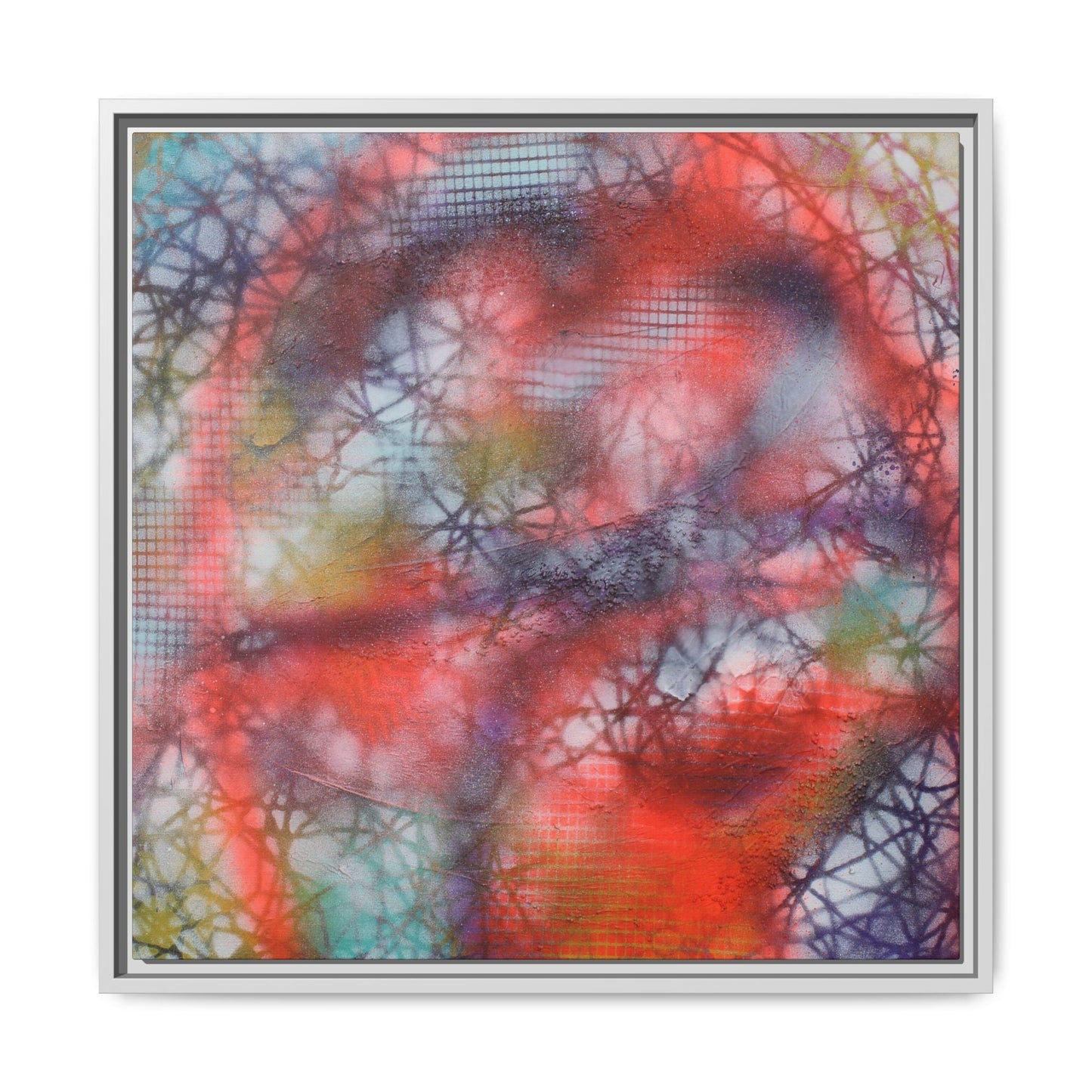 Kaleidoscope Kiss – Framed Gallery Canvas | Lumae