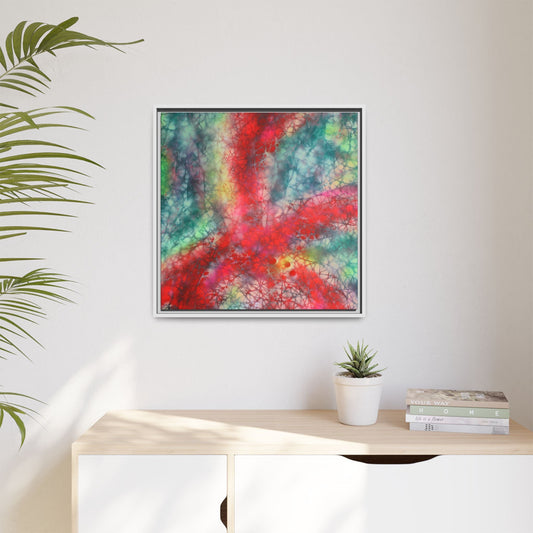 Ethereal Essence - Gallery Canvas Wraps, Square Frame  Home Decor, Matte Print, Framed Multi-color Poster, Celestial Artwork