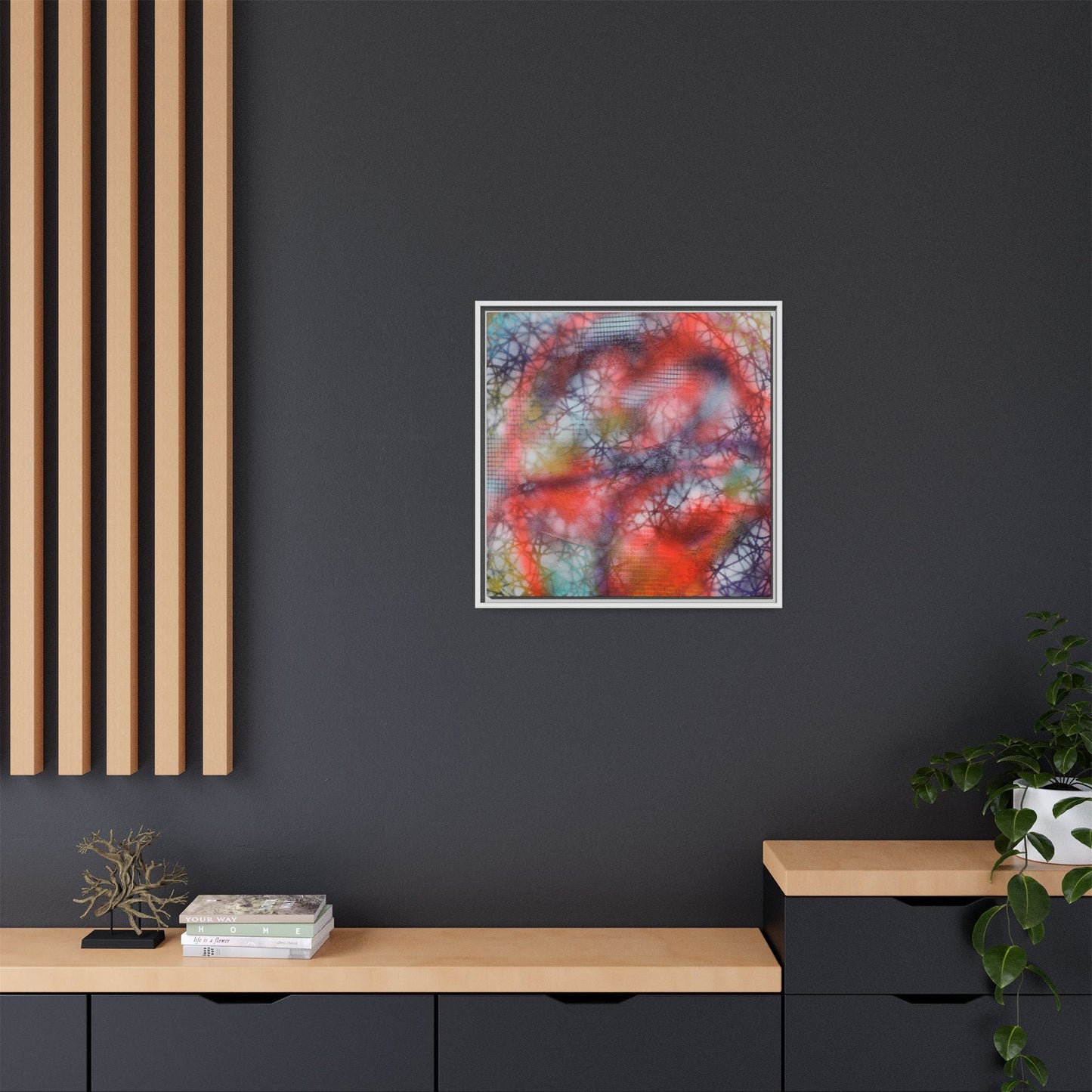 Kaleidoscope Kiss – Framed Gallery Canvas | Lumae